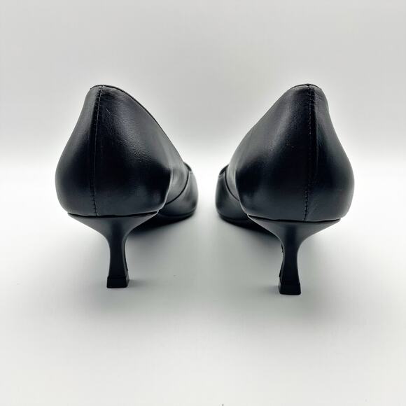 Ted Baker Women's Madylen Pumps US 9.5 EU 39.5 Black Leather Kitten Heel NWOB - Picture 9 of 15